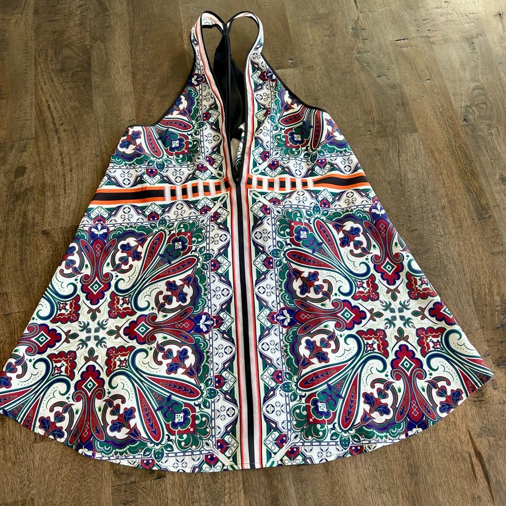 Clover Canyon Colorful Paisley Print tank size XS